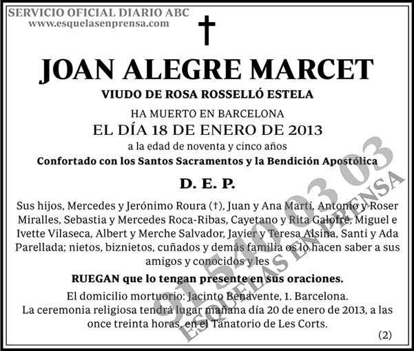 Joan Alegre Marcet